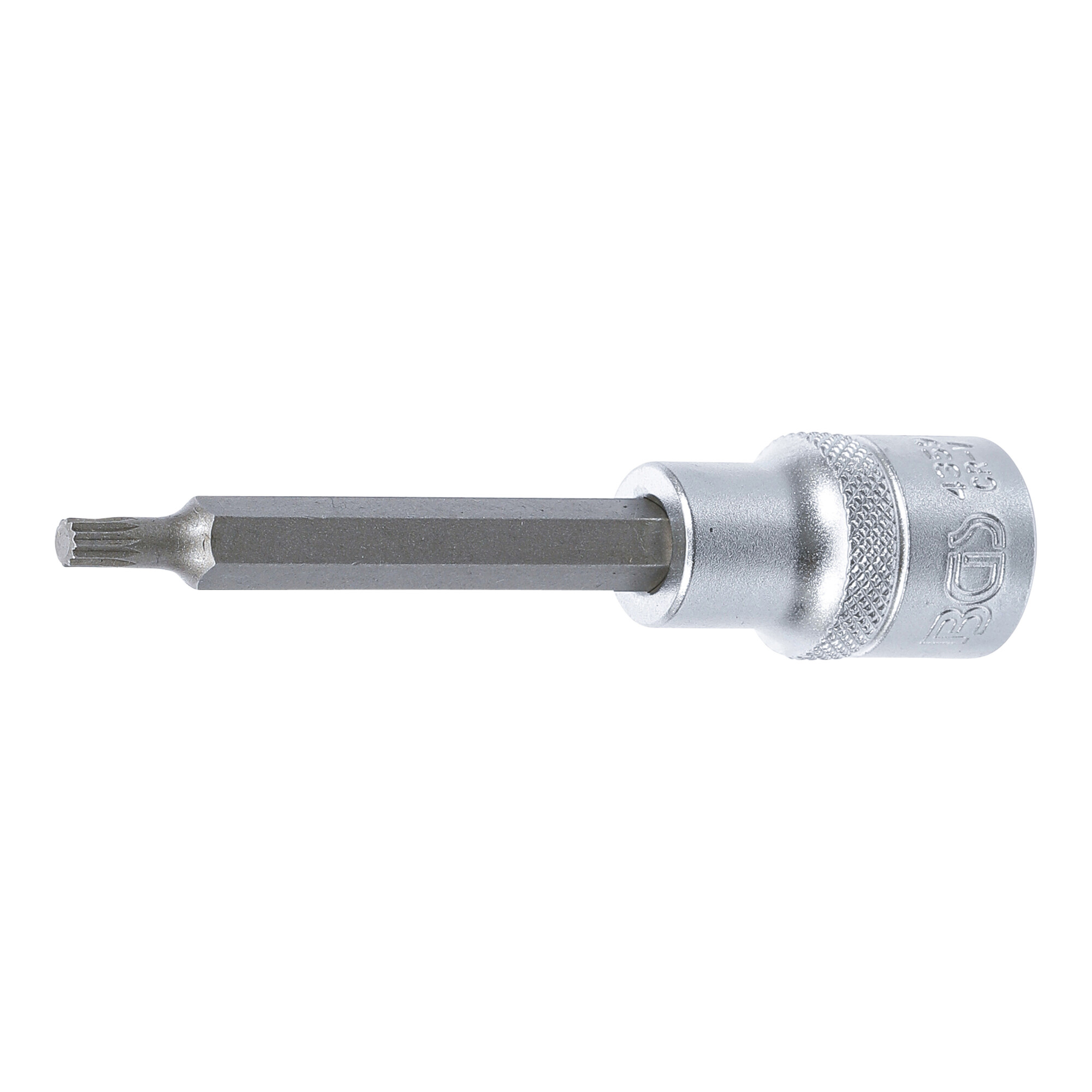 BGS Bit-Einsatz 4359, Länge 100 mm, Antrieb Innenvierkant 12,5 mm (1/2"), Innenvielzahn (für XZN) M5 ; BGS technic