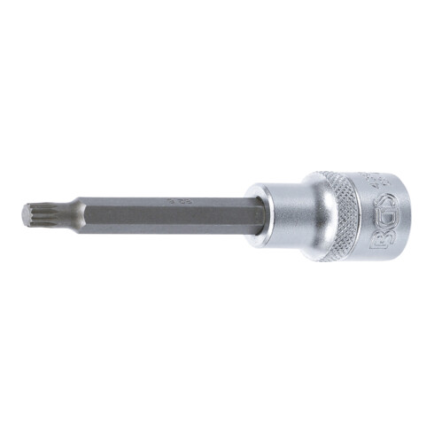BGS Bit-Einsatz 4360, Länge 100 mm, Antrieb Innenvierkant 12,5 mm (1/2"), Innenvielzahn (für XZN) M6