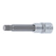 BGS Bit-Einsatz 4363, Länge 100 mm, Antrieb Innenvierkant 12,5 mm (1/2"), Innenvielzahn (für XZN) M12-1