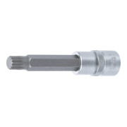 BGS Bit-Einsatz 4363, Länge 100 mm, Antrieb Innenvierkant 12,5 mm (1/2"), Innenvielzahn (für XZN) M12