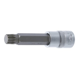 BGS Bit-Einsatz 4364, Länge 100 mm, Antrieb Innenvierkant 12,5 mm (1/2"), Innenvielzahn (für XZN) M14