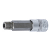 BGS Bit-Einsatz 4365, Länge 100 mm, Antrieb Innenvierkant 12,5 mm (1/2"), Innenvielzahn (für XZN) mit Bohrung M18