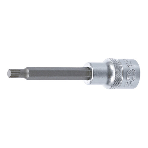 BGS Bit-Einsatz 4432, Länge 100 mm, Antrieb Innenvierkant 12,5 mm (1/2"), Innenvielzahn (für XZN) M7