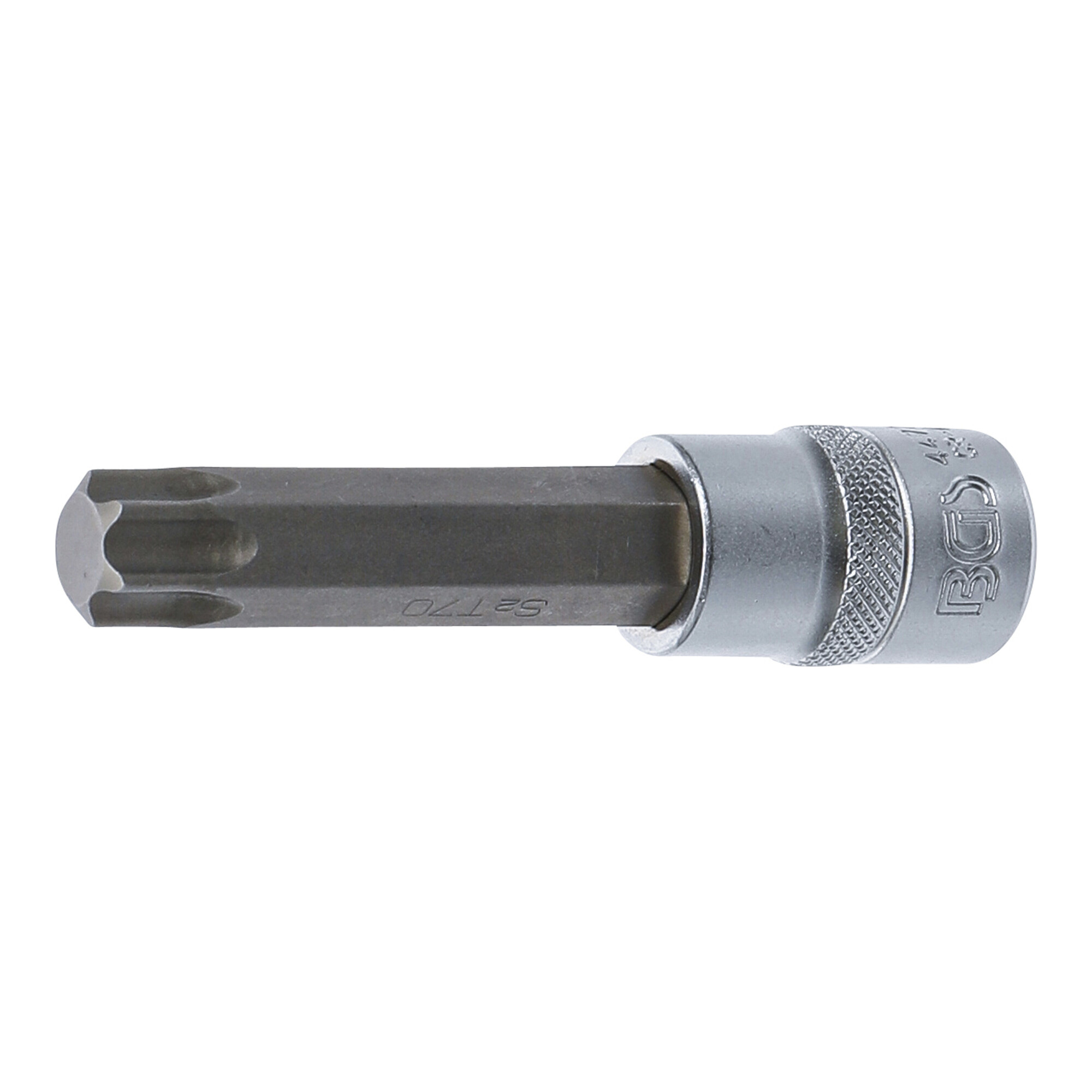 BGS Bit-Einsatz 4477, Länge 100 mm, Antrieb Innenvierkant 12,5 mm (1/2"), T-Profil (für TX) T70 ; BGS technic