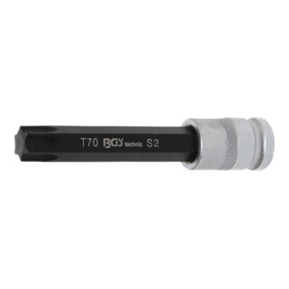 BGS Bit-Einsatz 5003, Länge 120 mm, Antrieb Innenvierkant 12,5 mm (1/2"), T-Profil (für TX) T70