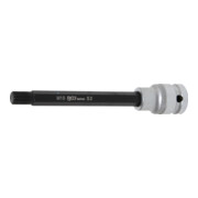 BGS Bit-Einsatz 5009, Länge 140 mm, Antrieb Innenvierkant 12,5 mm (1/2"), Innenvielzahn (für XZN) M10