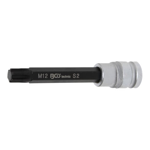 BGS Bit-Einsatz 5010, Länge 120 mm, Antrieb Innenvierkant 12,5 mm (1/2"), Keil-Profil (für RIBE) M12