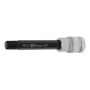 BGS Bit-Einsatz 5010, Länge 120 mm, Antrieb Innenvierkant 12,5 mm (1/2"), Keil-Profil (für RIBE) M12
