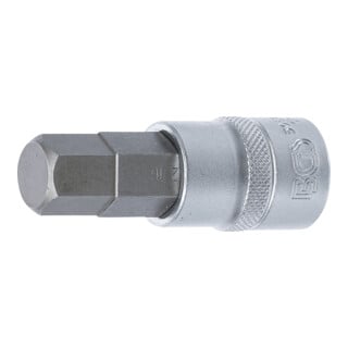 BGS Bit-Einsatz 5052-16, Antrieb Innenvierkant 12,5 mm (1/2"), Innensechskant 16 mm