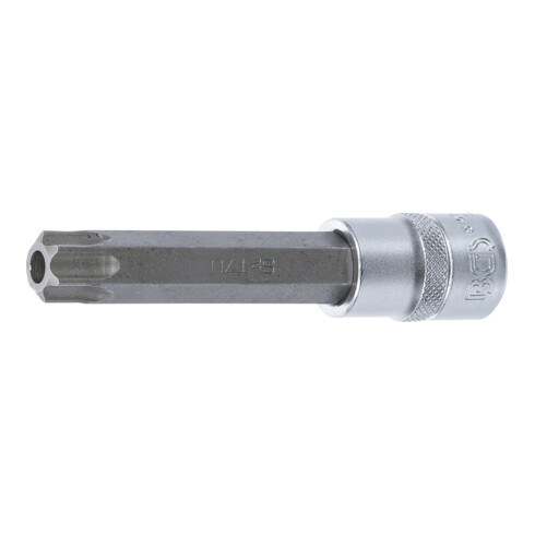 BGS Bit-Einsatz 5103-TB70, Länge 110 mm, Antrieb Innenvierkant 12,5 mm (1/2"), T-Profil (für Torx) mit Bohrung T70