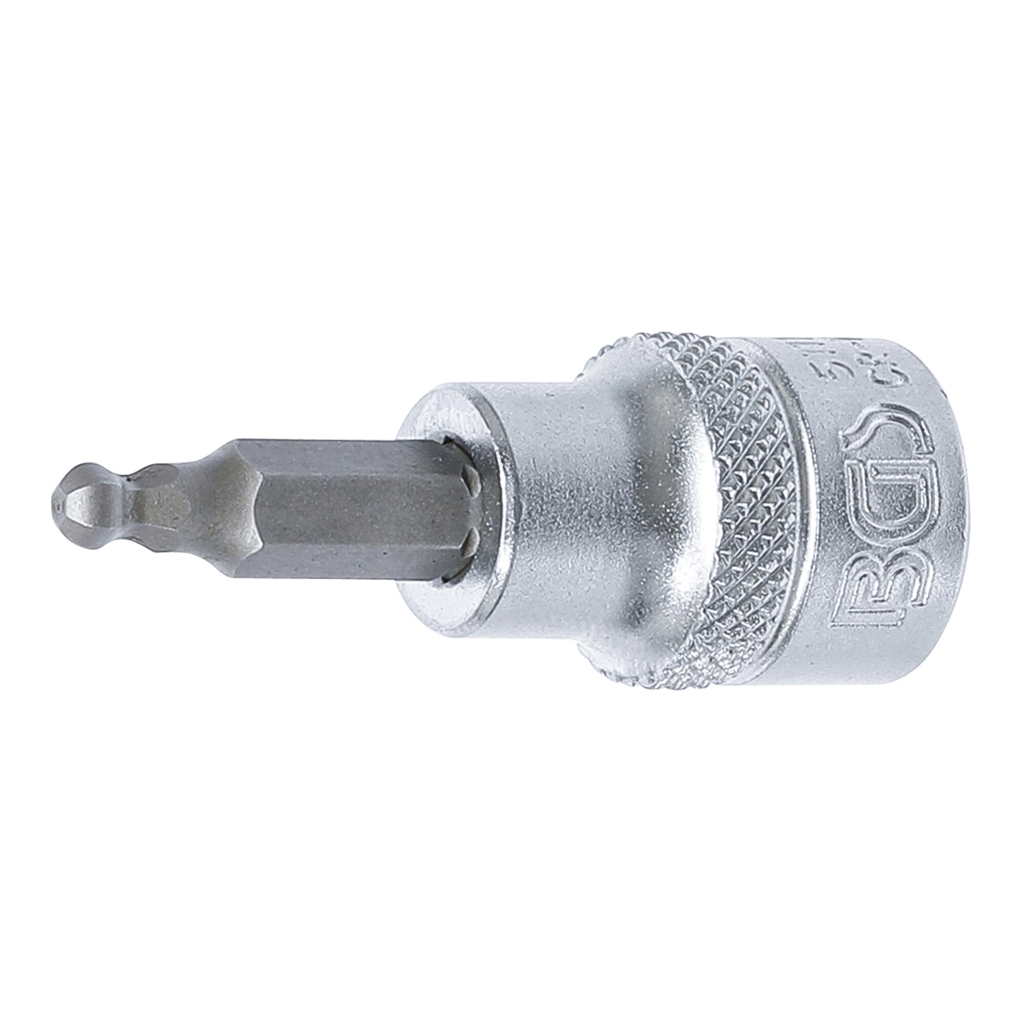 BGS Bit-Einsatz 5111, Antrieb Innenvierkant 10 mm (3/8"), Innensechskant mit Kugelkopf 4 mm ; BGS technic