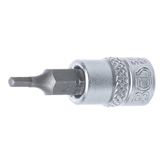 BGS Bit-Einsatz 5154, Antrieb Innenvierkant 6,3 mm (1/4"), Innensechskant 2,5 mm