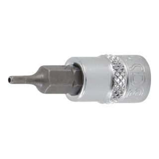 BGS Bit-Einsatz 5156-2, Antrieb Innenvierkant 6,3 mm (1/4"), Innensechskant mit Bohrung 2 mm