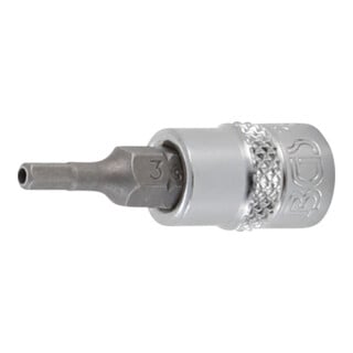 BGS Bit-Einsatz 5156-3, Antrieb Innenvierkant 6,3 mm (1/4"), Innensechskant mit Bohrung 3 mm
