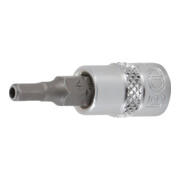 BGS Bit-Einsatz 5156-4, Antrieb Innenvierkant 6,3 mm (1/4"), Innensechskant mit Bohrung 4 mm