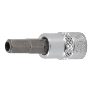 BGS Bit-Einsatz 5156-6, Antrieb Innenvierkant 6,3 mm (1/4"), Innensechskant mit Bohrung 6 mm