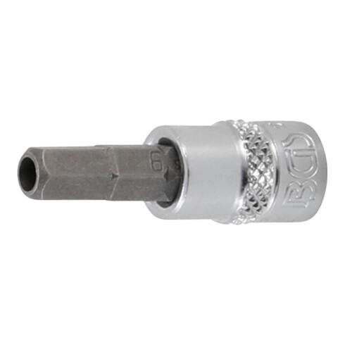 BGS Bit-Einsatz 5156-6, Antrieb Innenvierkant 6,3 mm (1/4"), Innensechskant mit Bohrung 6 mm