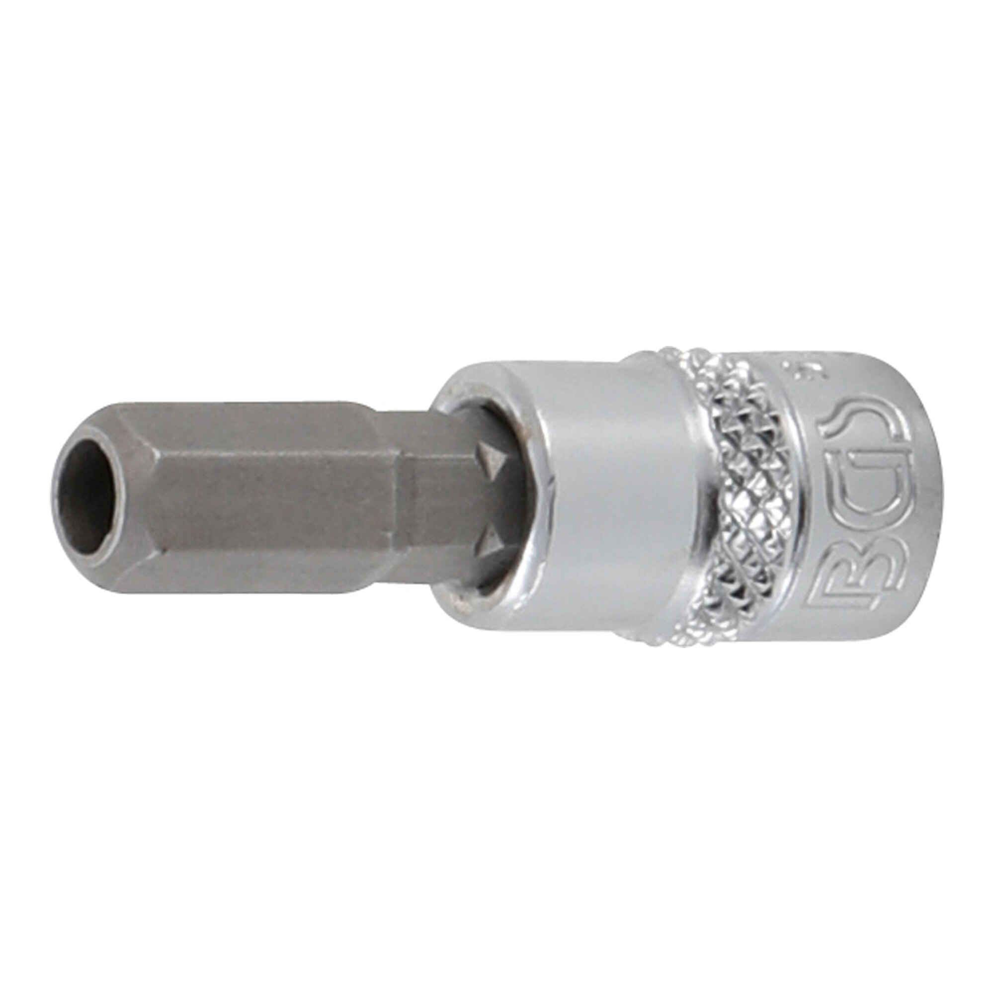 BGS Bit-Einsatz 5156-7, Antrieb Innenvierkant 6,3 mm (1/4"), Innensechskant mit Bohrung 7 mm ; BGS technic
