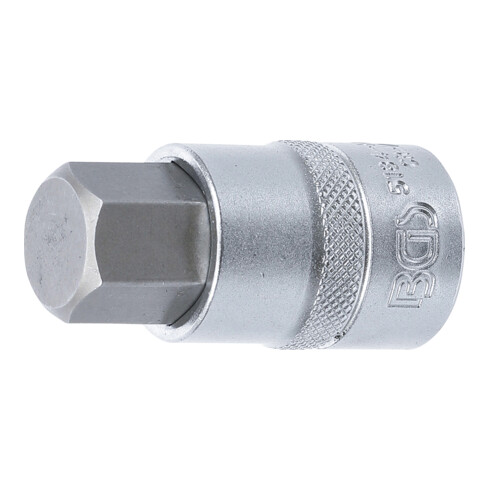 BGS Bit-Einsatz 5184-H19, Antrieb Innenvierkant 12,5 mm (1/2"), Innensechskant 19 mm