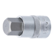 BGS Bit-Einsatz 5184-H19, Antrieb Innenvierkant 12,5 mm (1/2"), Innensechskant 19 mm