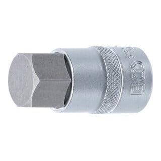 BGS Bit-Einsatz 5184-H22, Antrieb Innenvierkant 12,5 mm (1/2"), Innensechskant 22 mm