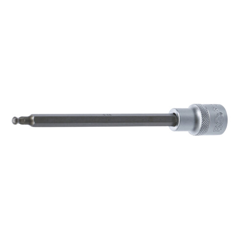 BGS Bit-Einsatz 5184-HB5, Länge 160 mm, Antrieb Innenvierkant 12,5 mm (1/2"), Innensechskant mit Kugelkopf 5 mm