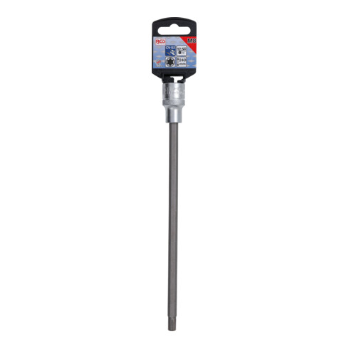 BGS Bit-Einsatz 5184-R8, Länge 240 mm, Antrieb Innenvierkant 12,5 mm (1/2"), Keil-Profil (für RIBE) M8