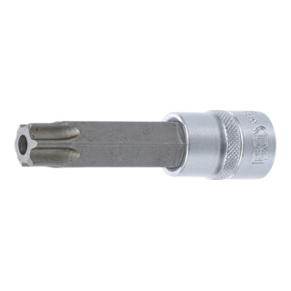 BGS Bit-Einsatz 5184-TB80, Länge 100 mm, Antrieb Innenvierkant 12,5 mm (1/2"), T-Profil (für TX) mit Bohrung T80