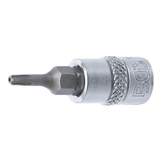 BGS Bit-Einsatz 5184-TS10, Antrieb Innenvierkant 6,3 mm (1/4"), TS-Profil (für TX Plus) mit Bohrung TS10