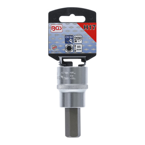 BGS Bit-Einsatz 5189-H17, Antrieb Innenvierkant 20 mm (3/4"), Innensechskant 17 mm
