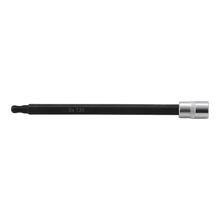 BGS Bit-Einsatz 8618-T30, Antrieb Innenvierkant 6,3 mm (1/4"), T-Profil (für TX) mit Kugelkopf T30