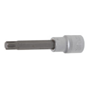 BGS Bit-Einsatz 9354, Länge 100 mm, Antrieb Innenvierkant 12,5 mm (1/2"), Keil-Profil (für Ribe) M10,3