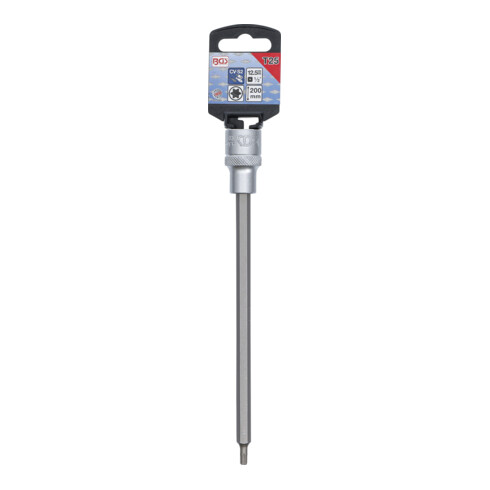 BGS Bit-Einsatz 9365, Länge 200 mm, Antrieb Innenvierkant 12,5 mm (1/2"), T-Profil (für Torx) T25