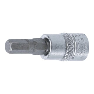 BGS Bit-Einsatz 9466, Antrieb Innenvierkant 6,3 mm (1/4"), Innensechskant 5,5 mm