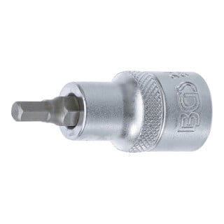 BGS Bit-Einsatz 9467, Antrieb Innenvierkant 12,5 mm (1/2"), Innensechskant 5,5 mm