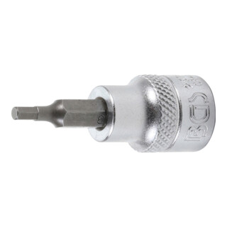 BGS Bit-Einsatz Antrieb Innenvierkant 10 mm (3/8") Innensechskant 3 mm