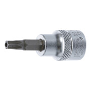 BGS Bit-Einsatz Antrieb Innenvierkant 10 mm (3/8") T-Profil (für Torx) mit Bohrung