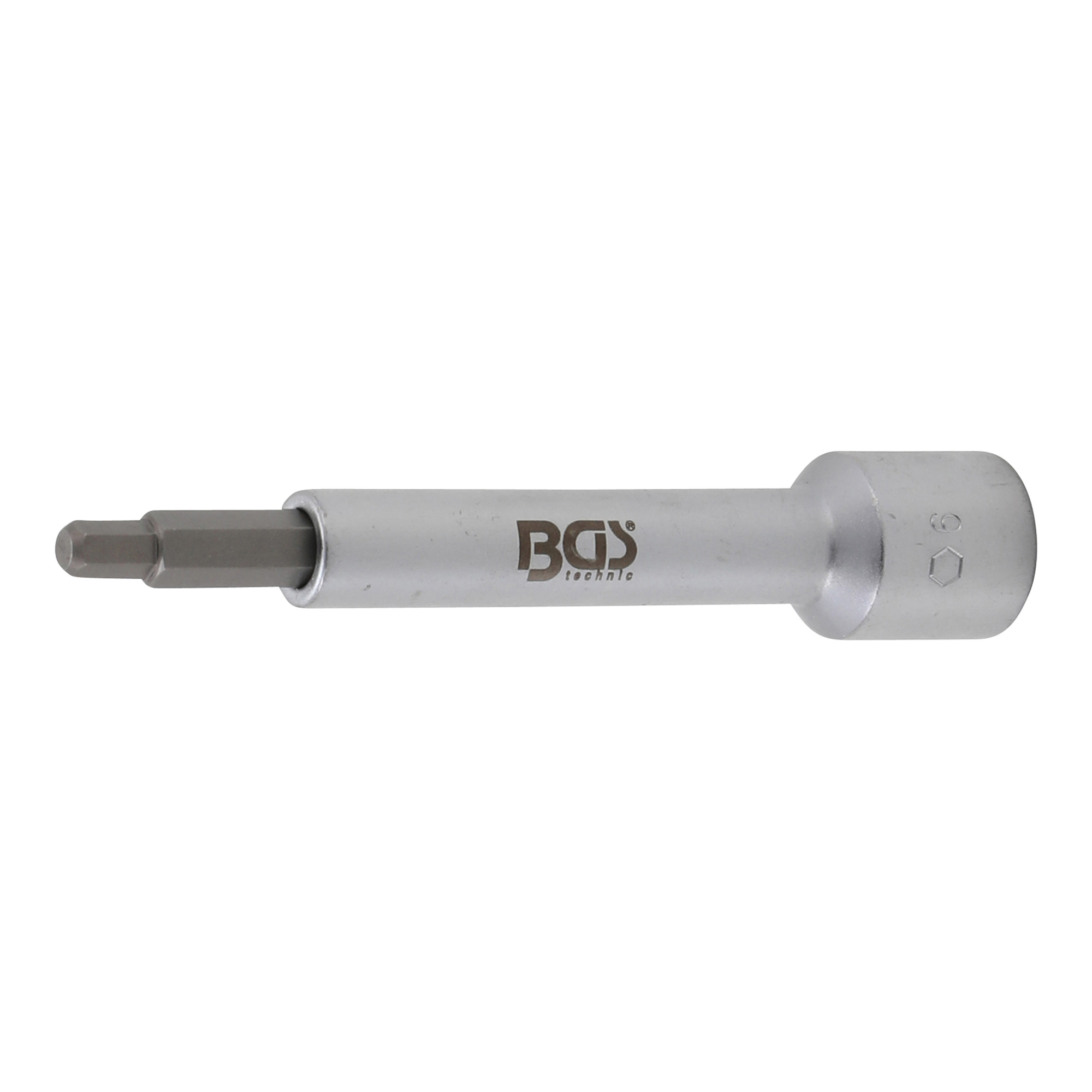 BGS Bit-Einsatz Antrieb Innenvierkant 12,5 mm (1/2") Innensechskant 6 mm ; BGS technic