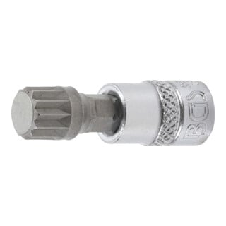 BGS Bit-Einsatz Antrieb Innenvierkant 6,3 mm (1/4") Innenvielzahn (für XZN) M10