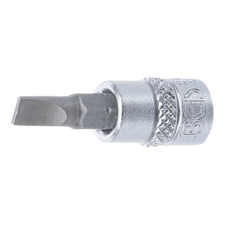 BGS Bit-Einsatz Antrieb Innenvierkant 6,3 mm (1/4") Schlitz 5,5 mm