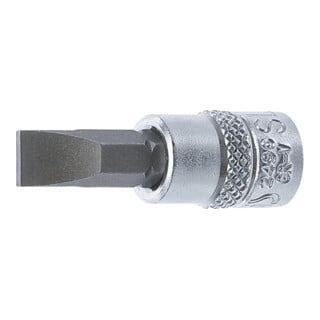 BGS Bit-Einsatz Antrieb Innenvierkant 6,3 mm (1/4") Schlitz 7 mm