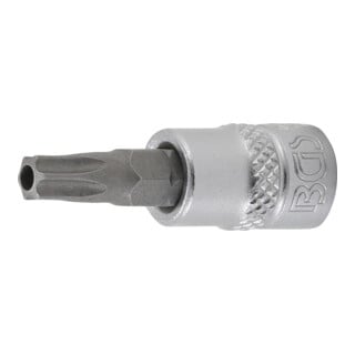 BGS Bit-Einsatz Antrieb Innenvierkant 6,3 mm (1/4") T-Profil (für TX) mit Bohrung T30