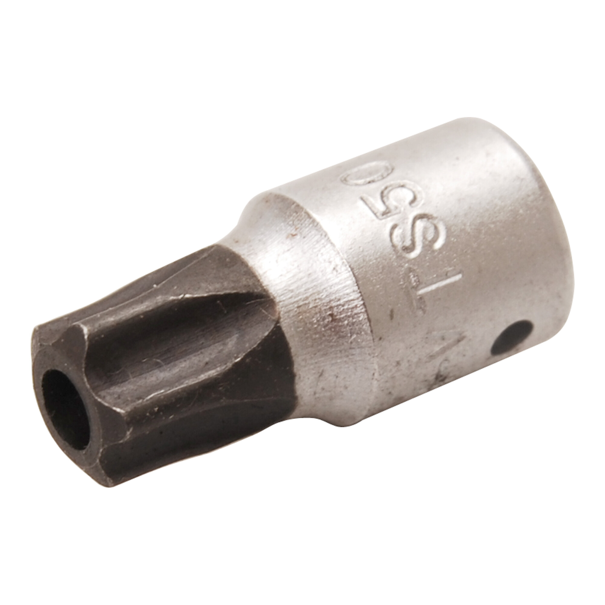 BGS Bit-Einsatz Antrieb Innenvierkant 6,3 mm (1/4") TS-Profil (für TX Plus) mit Bohrung TS50 ; BGS technic