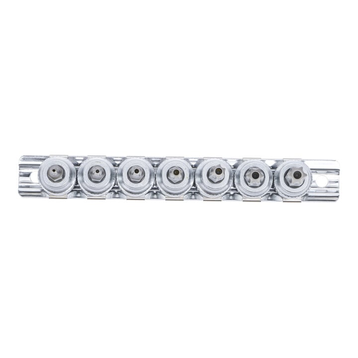 BGS Bit-Einsatz-Satz Antrieb Innenvierkant 10 mm (3/8 Zoll) T-Profil (für TX) mit Bohrung T15 - T50 7 teilig