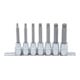 BGS Bit-Einsatz-Satz, Antrieb Innenvierkant 12,5 mm (1/2"), Innenvielzahn (für XZN) M5 - M14, 7-tlg.-1