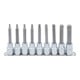 BGS Bit-Einsatz-Satz, Antrieb Innenvierkant 12,5 mm (1/2"), T-Profil (für TX), 9-tlg.-1