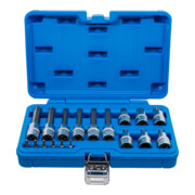 BGS Bit-Einsatz-Satz, Antrieb Innenvierkant 6,3 mm (1/4") / 12,5 mm (1/2"), T-Profil (für TX), 18-tlg.