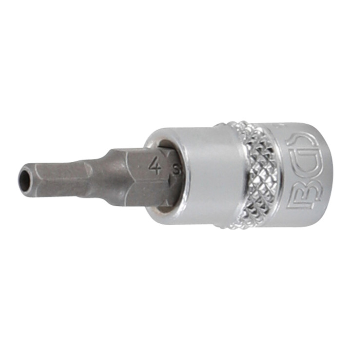 BGS Bit-Einsatz-Satz Antrieb Innenvierkant 6,3 mm (1/4 Zoll) Innensechskant mit Bohrung 2 - 7 mm 8 teilig