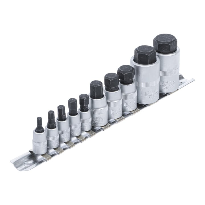 BGS Bit-Einsatz-Satz extra kurz Innensechskant 4 - 19 mm 10 teilig