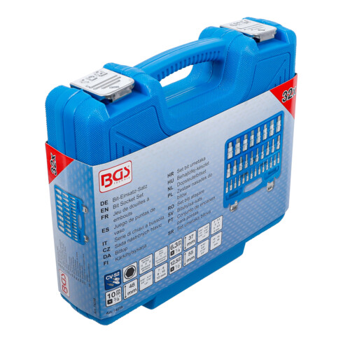 BGS Bit-Einsatz-Satz Innensechskant 2 - 19 mm / 1/4" - 9/16" Metrisch und Zollgrößen 32-tlg.